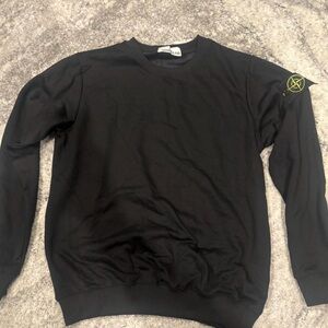 Stone Island Black Crewneck Sweater